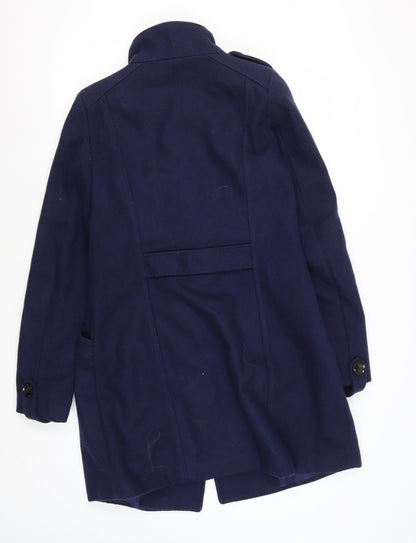 Camaieu Women's Blue Wool Pea Coat Size 8
