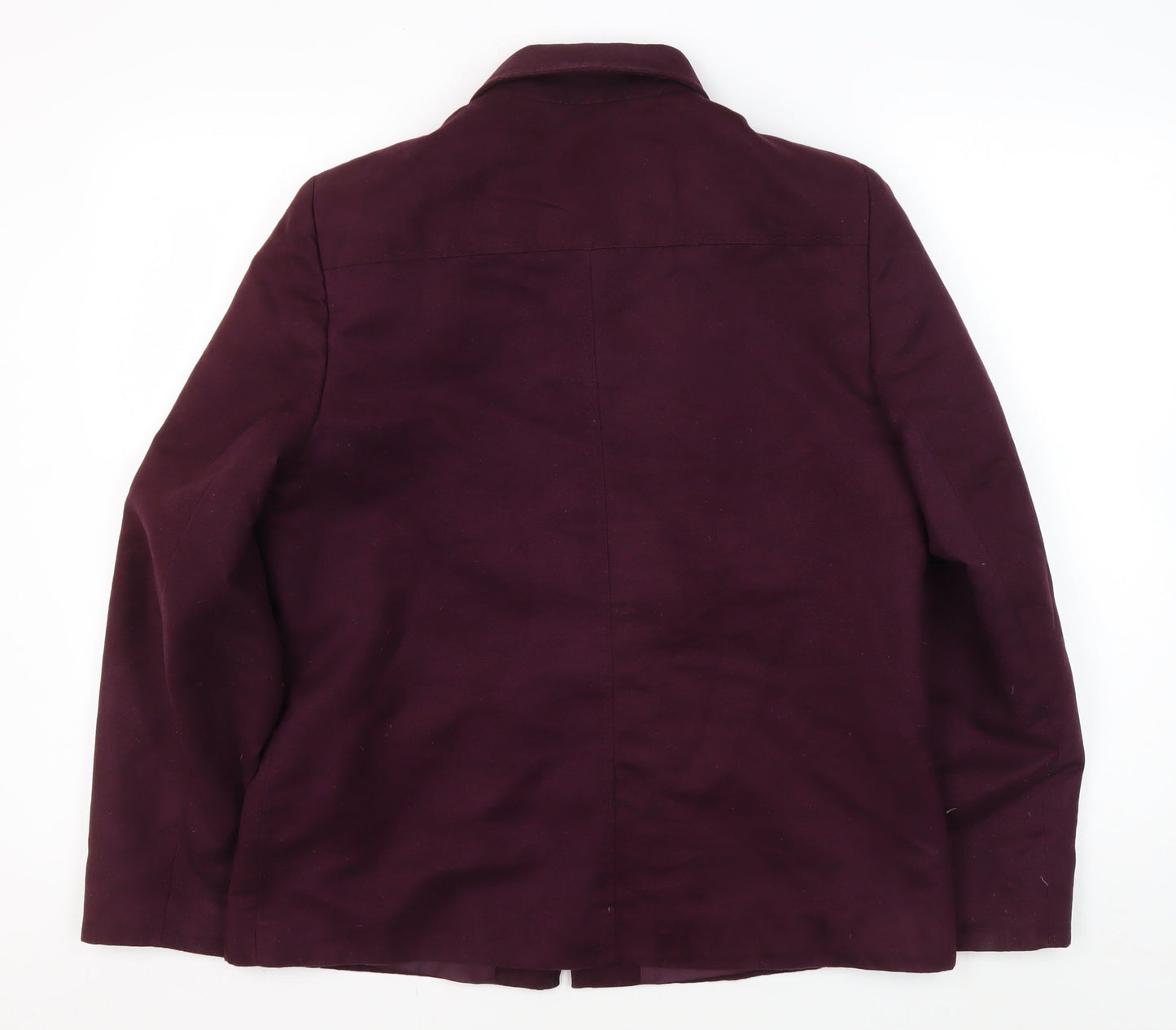 Womens UK Size 14 No Data Purple Basic Jacket