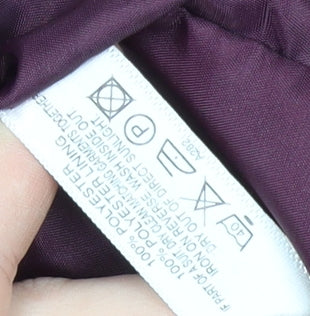 Womens UK Size 14 No Data Purple Basic Jacket