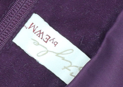 Womens UK Size 14 No Data Purple Basic Jacket