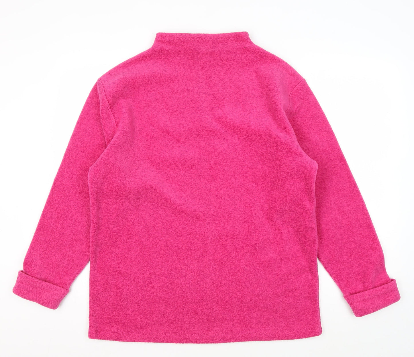 Bonmarché Women's Pink Fleece Sweatshirt, M, Regular Fit
