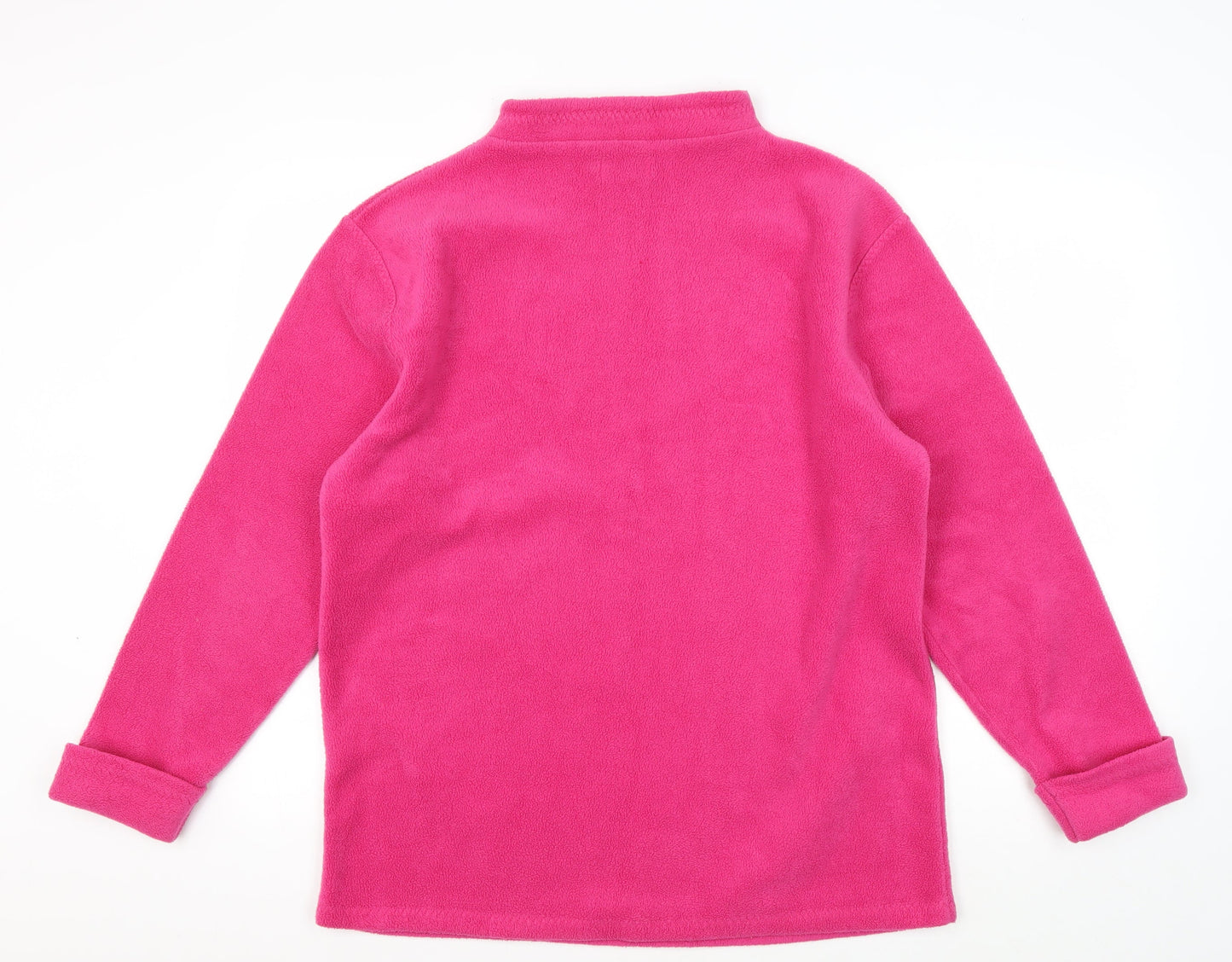 Bonmarché Women's Pink Fleece Sweatshirt, M, Regular Fit