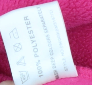 Bonmarché Women's Pink Fleece Sweatshirt, M, Regular Fit