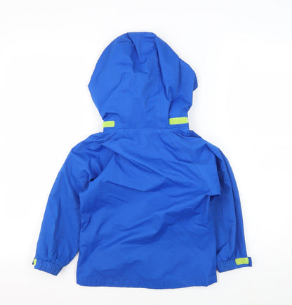 Hi Gear Boys Blue Hooded Rain Coat Jacket 3-4 Years