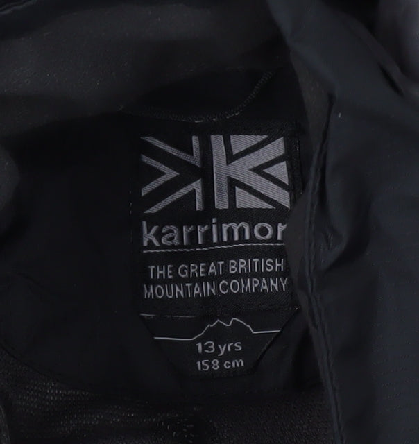 Karrimor Boys Black Waterproof Rain Coat Jacket 13 Years