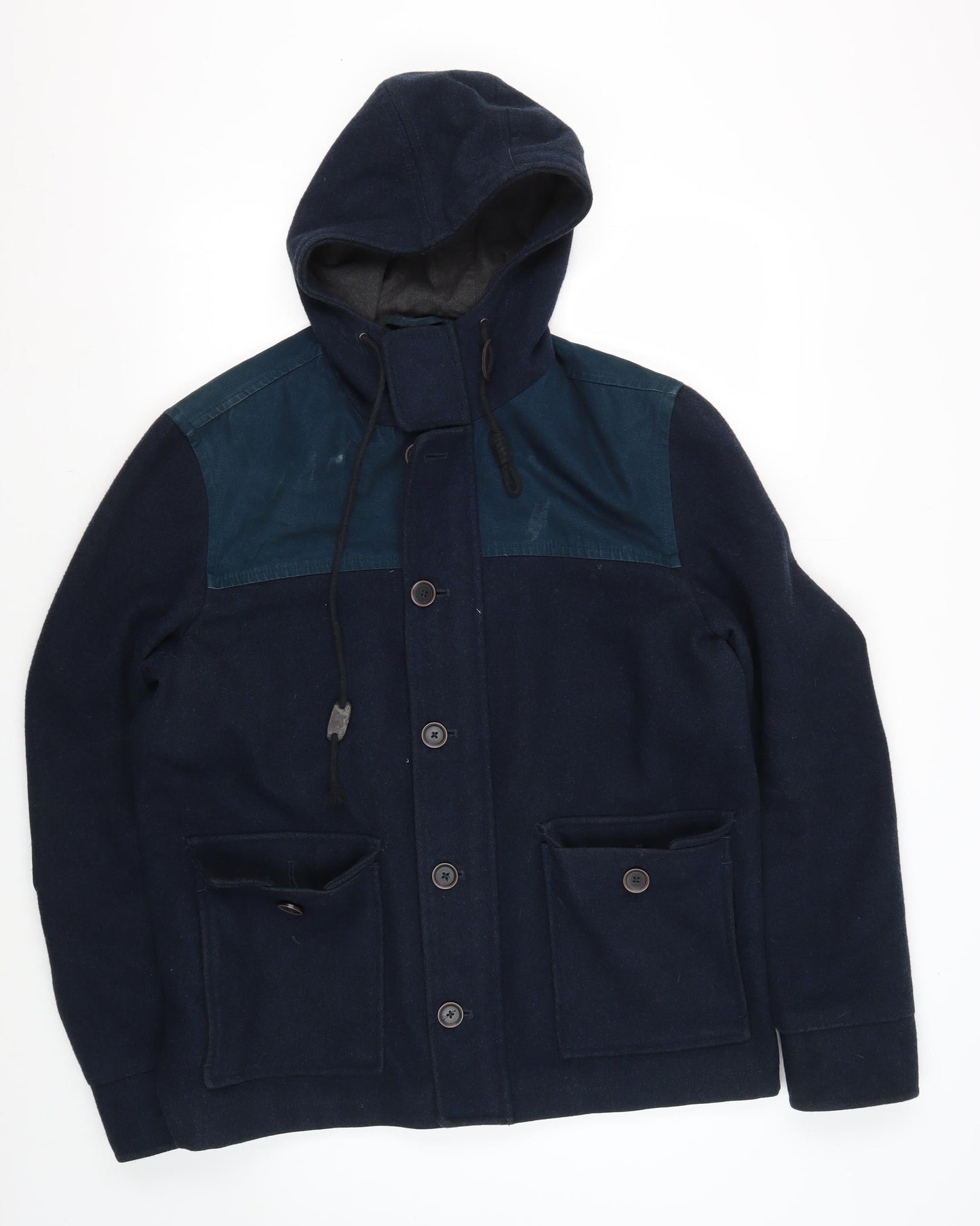 Mens UK Size L Burton Menswear London Blue Parka Coat