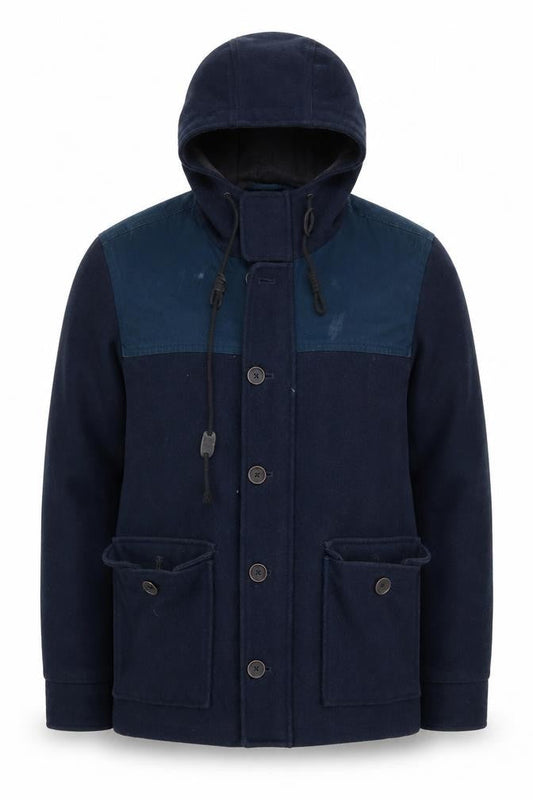 Mens UK Size L Burton Menswear London Blue Parka Coat