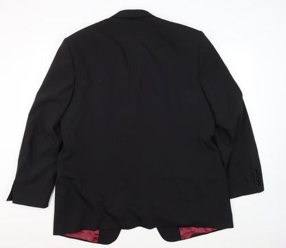 Mens UK Size 46 Daniel Grahame Regular Black Suit Jacket