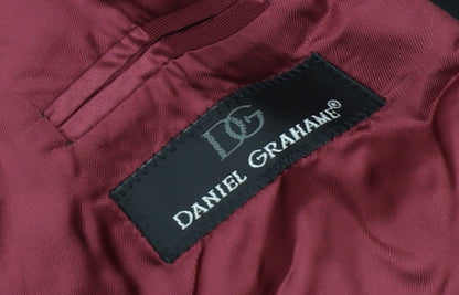 Mens UK Size 46 Daniel Grahame Regular Black Suit Jacket