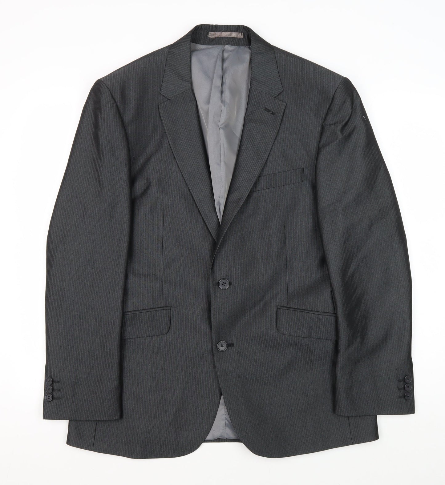 Mens UK Size 40 Karl Jackson Regular Grey Suit Jacket