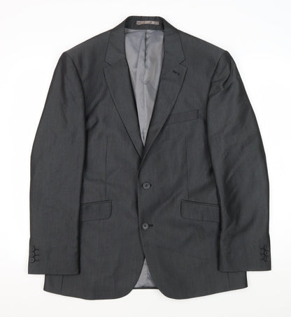 Mens UK Size 40 Karl Jackson Regular Grey Suit Jacket