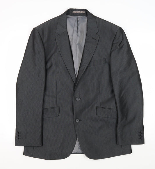 Mens UK Size 40 Karl Jackson Regular Grey Suit Jacket