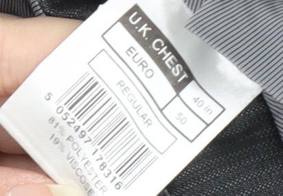 Mens UK Size 40 Karl Jackson Regular Grey Suit Jacket