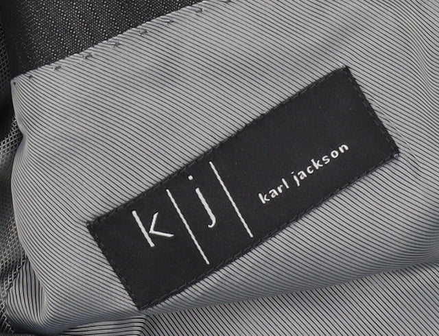 Mens UK Size 40 Karl Jackson Regular Grey Suit Jacket
