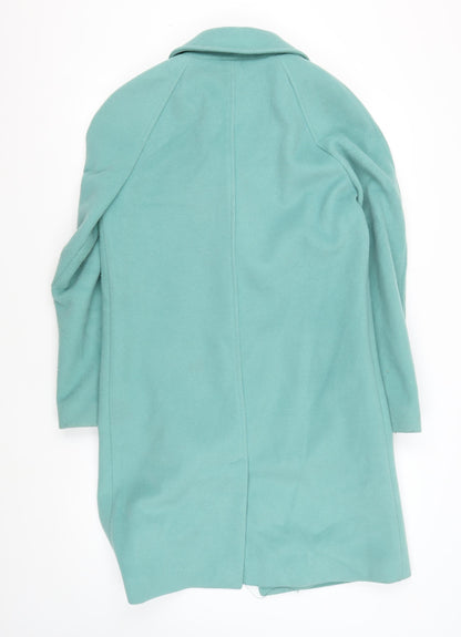 Womens UK Size 8 Marks and Spencer Green Overcoat