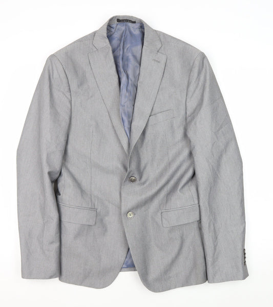 Mens UK Size 40 Zara Man Regular Grey Suit Jacket