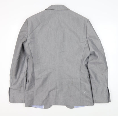 Mens UK Size 40 Zara Man Regular Grey Suit Jacket