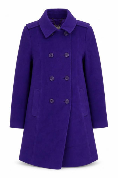 Womens UK Size 14 Planet Purple Pea Coat