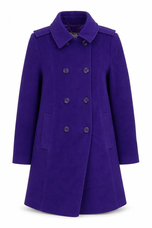 Womens UK Size 14 Planet Purple Pea Coat