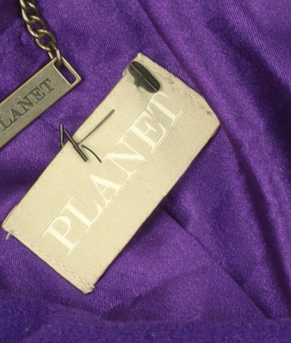 Womens UK Size 14 Planet Purple Pea Coat