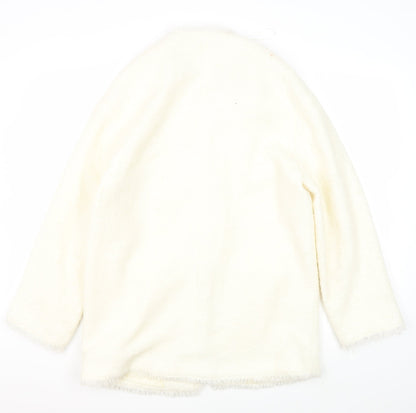 Mango Ivory Women's Mid-Length Coat Size 8