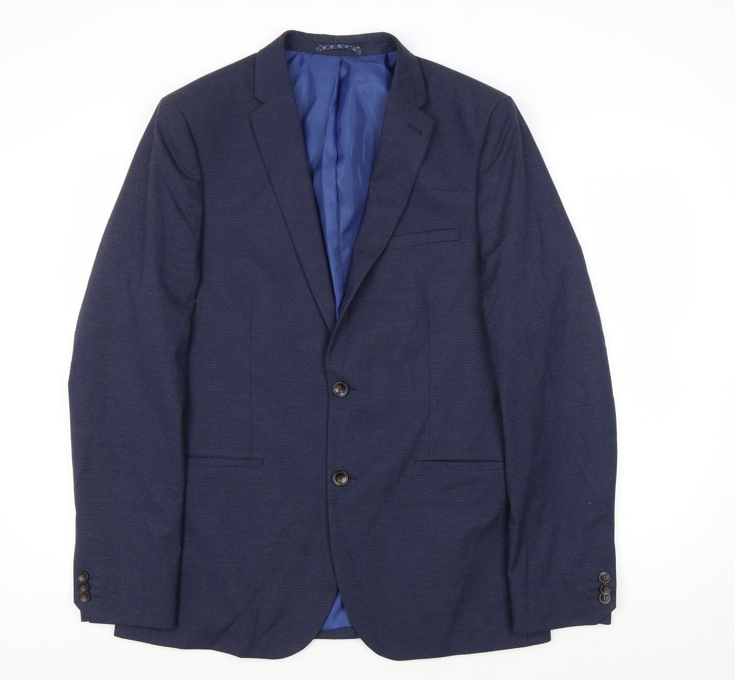 Mens UK Size 40 Marks and Spencer Regular Blue Suit Jacket
