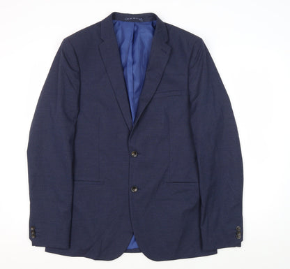 Mens UK Size 40 Marks and Spencer Regular Blue Suit Jacket