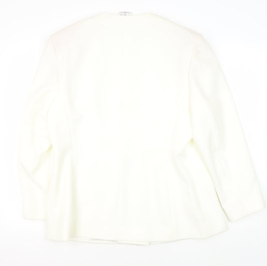 Eastex Women's Ivory Suit Jacket Size 16