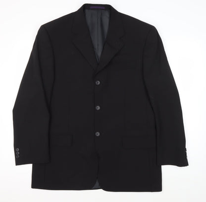 Mens UK Size 40 NEXT Regular Black Suit Jacket