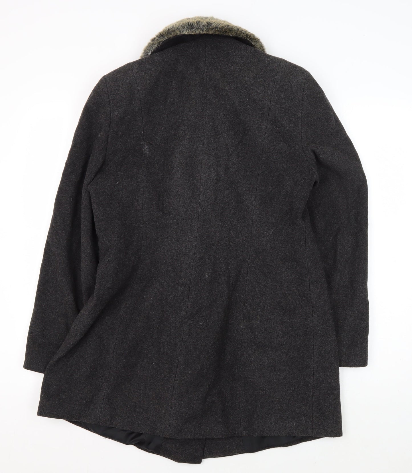 Womens UK Size 12 NuAge Black Pea Coat
