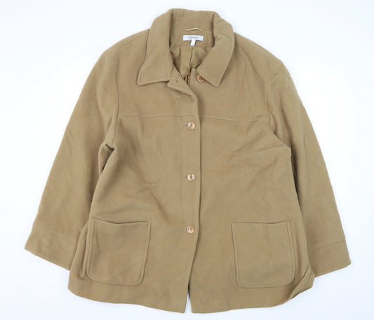 Classics Women's Beige Wool Overcoat Size 22