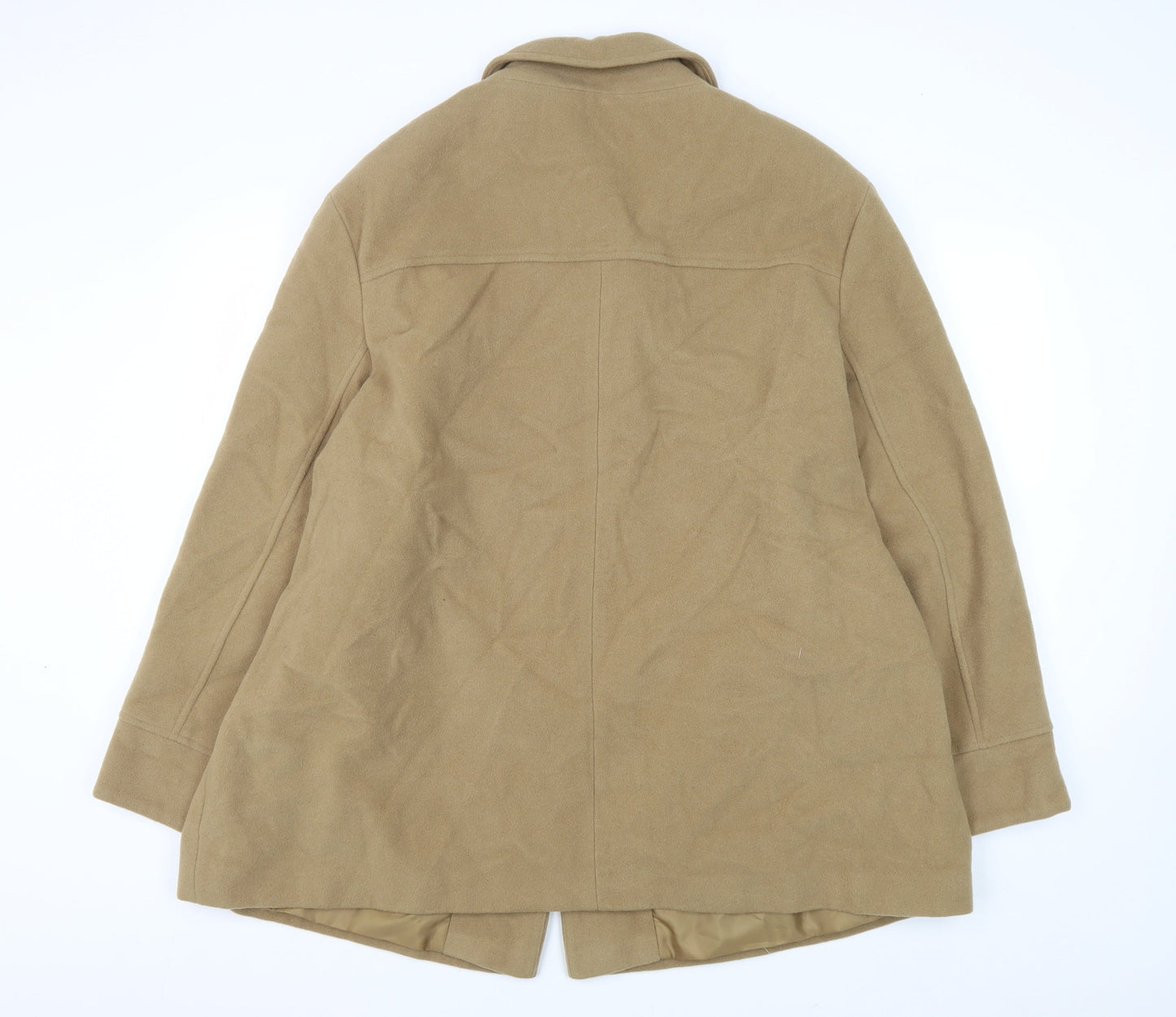 Classics Women's Beige Wool Overcoat Size 22