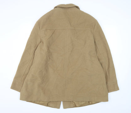 Classics Women's Beige Wool Overcoat Size 22
