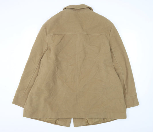 Classics Women's Beige Wool Overcoat Size 22
