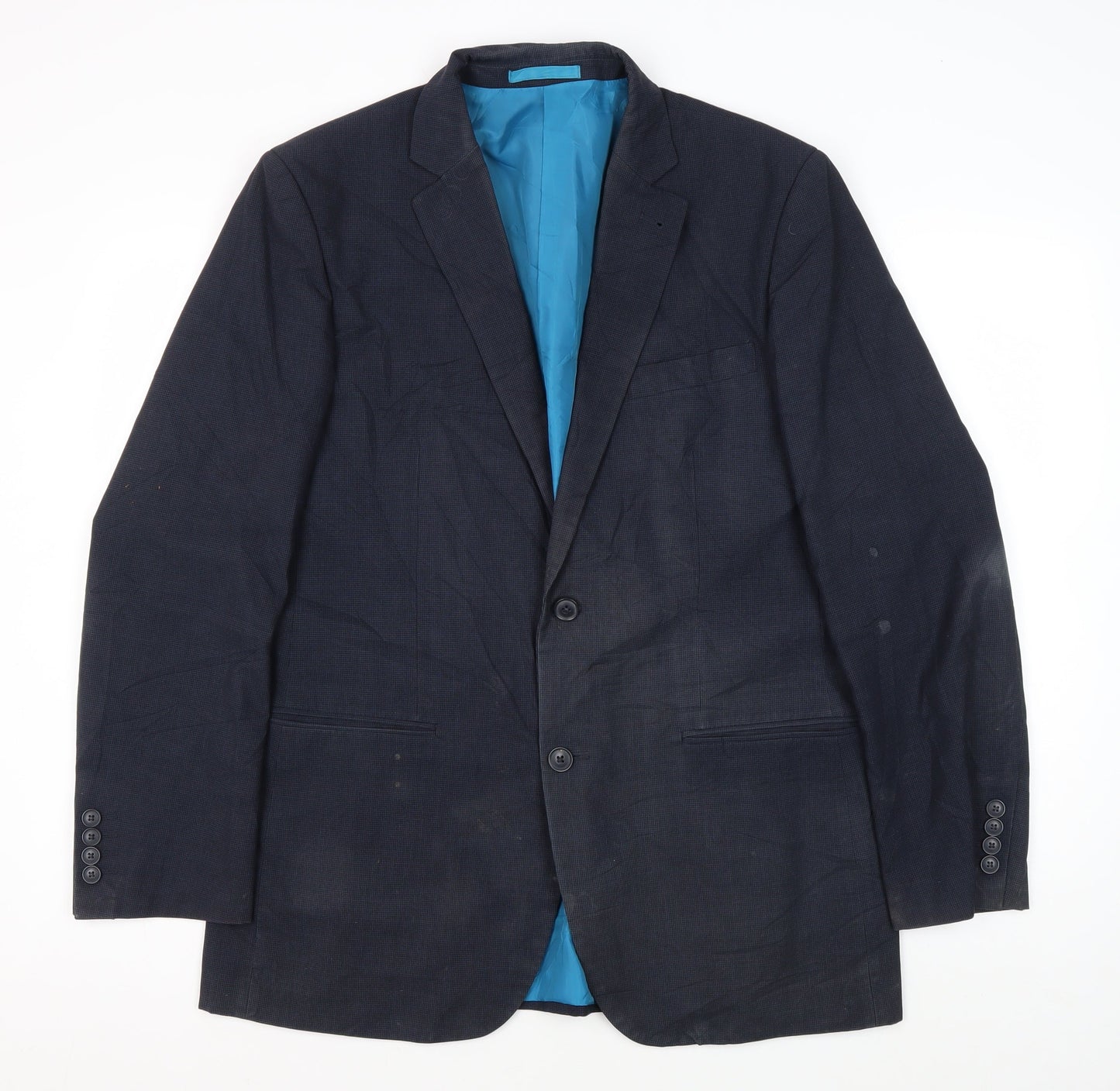 Mens UK Size 42 Greenwoods Regular Blue Suit Jacket