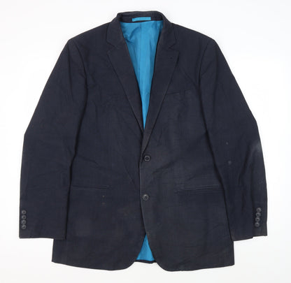Mens UK Size 42 Greenwoods Regular Blue Suit Jacket