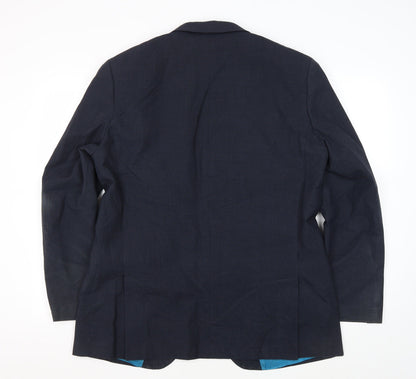 Mens UK Size 42 Greenwoods Regular Blue Suit Jacket