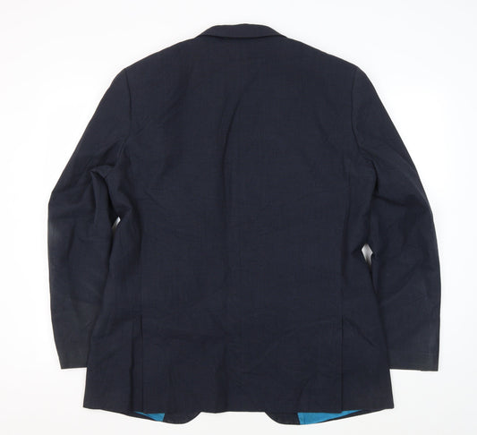 Mens UK Size 42 Greenwoods Regular Blue Suit Jacket