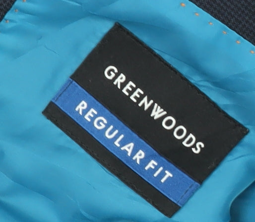 Mens UK Size 42 Greenwoods Regular Blue Suit Jacket