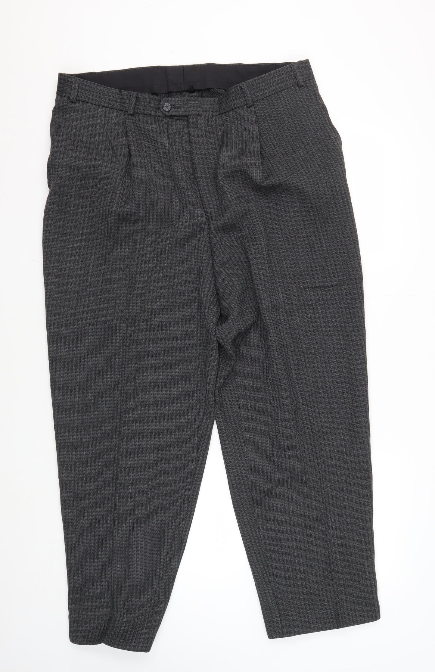 Hugo James Men's Grey Trousers Size 38 S