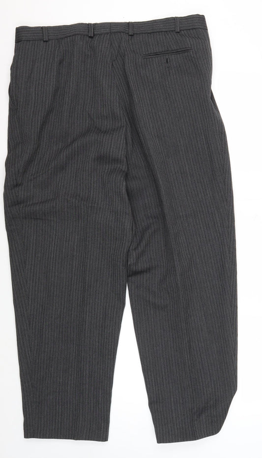 Hugo James Men's Grey Trousers Size 38 S