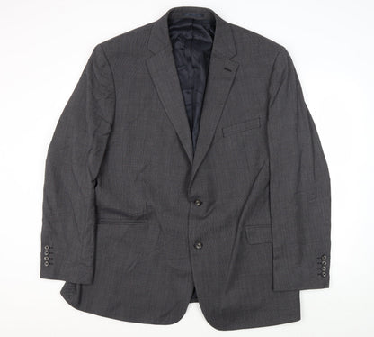 Mens UK Size 50 Brook Taverner Regular Grey Suit Jacket