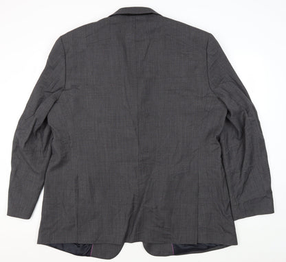 Mens UK Size 50 Brook Taverner Regular Grey Suit Jacket
