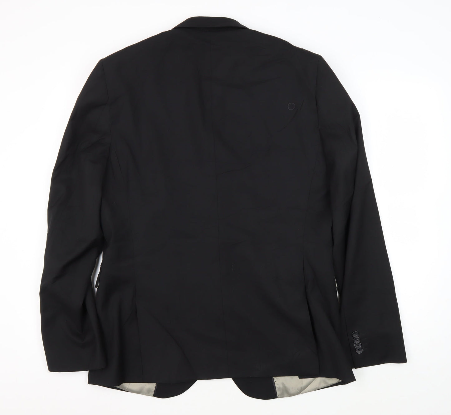 Mens UK Size 42 Topman Regular Black Suit Jacket