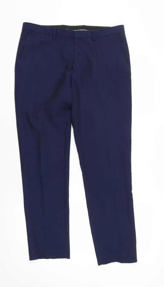 Burton Menswear Blue Skinny Trousers 32S