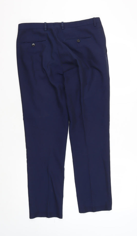 Burton Menswear Blue Skinny Trousers 32S