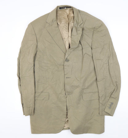 Mens UK Size 40 Marks and Spencer Regular Beige Suit Jacket