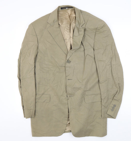 Mens UK Size 40 Marks and Spencer Regular Beige Suit Jacket