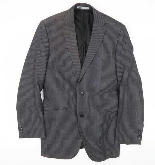 Mens UK Size 36 Burton Regular Grey Suit Jacket