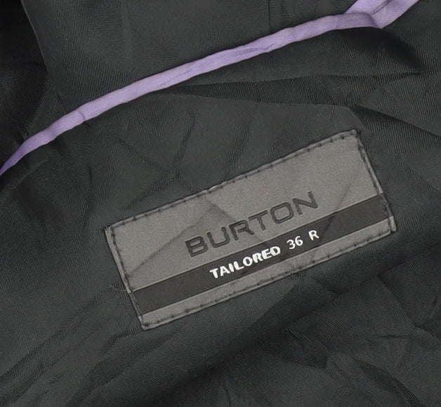 Mens UK Size 36 Burton Regular Grey Suit Jacket